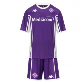 Fiorentina Moise Kean #20 Hjemmebanetrøje Børn 2025-26 Kortærmet (+ Korte bukser)